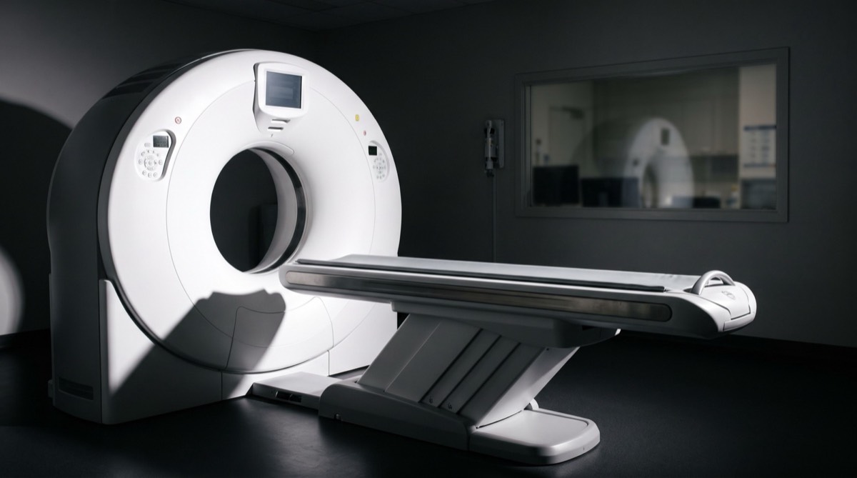 A CT scanner used for coronary calcium scoring (illustrative image)