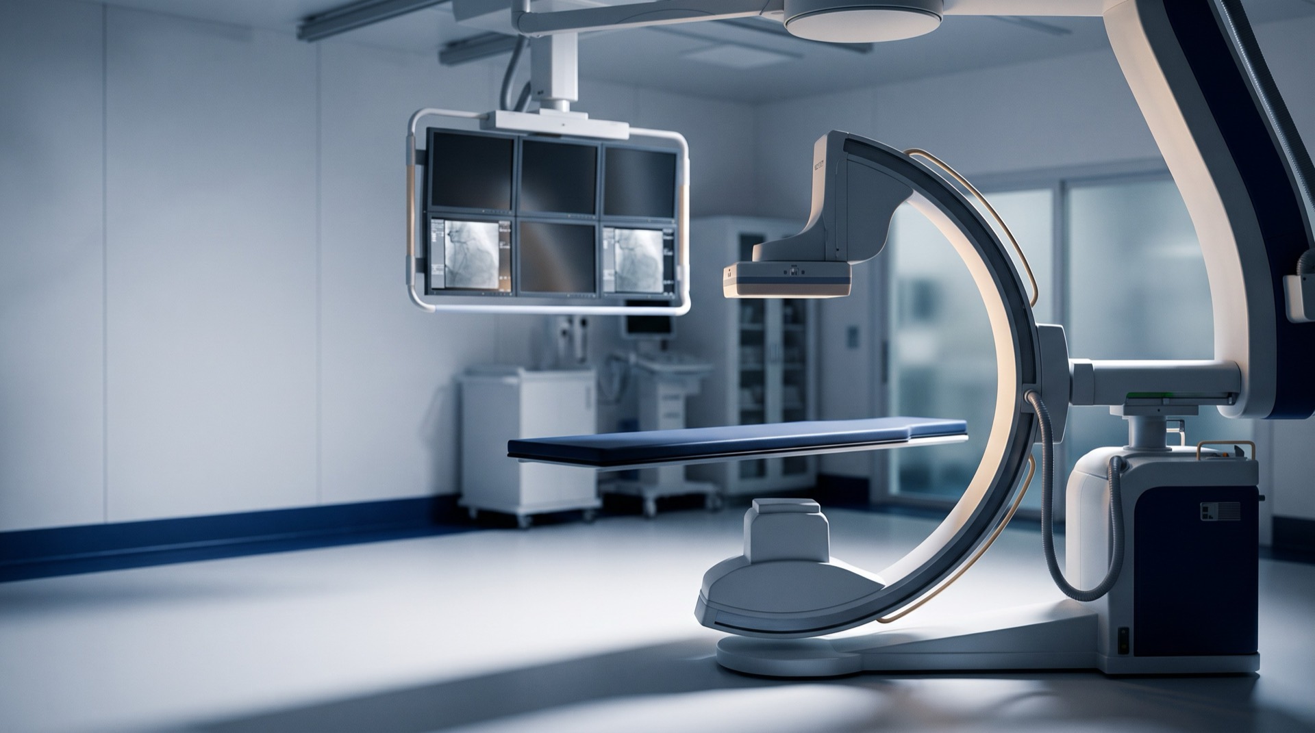 Illustrative image of a cardiac catheterisation laboratory