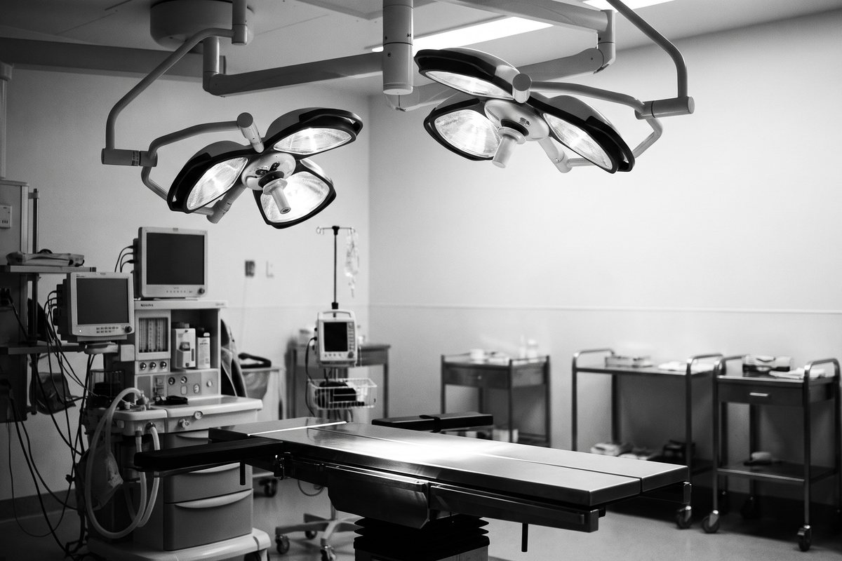 An empty cardiac surgery operating theatre